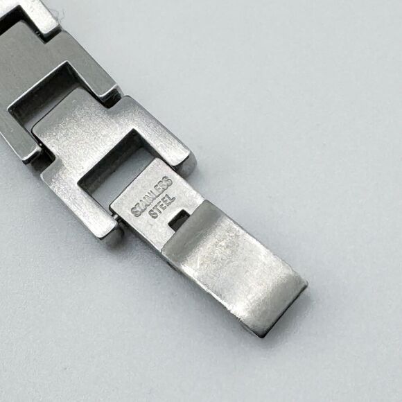 Vintage 38 Degrees Stainless Steel Men's Bracelet Modernist Retro Signed - Picture 6 of 8